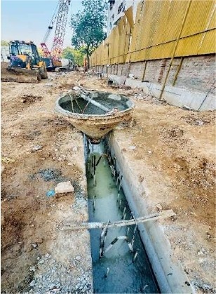Step 01 – Survey, Setting Out & Guide Wall Construction